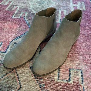 Frye Mallory Chelsea Suede Slip On Booties